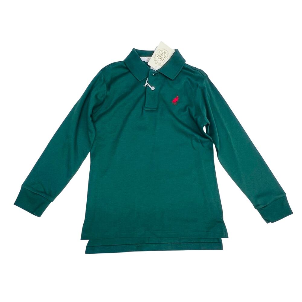 NWT TBBC Size 7 Prim & Proper Polo in Grier Green